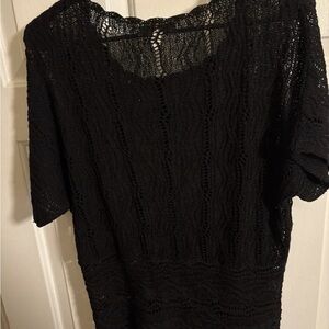 Coldwater Creek Black Knit Top